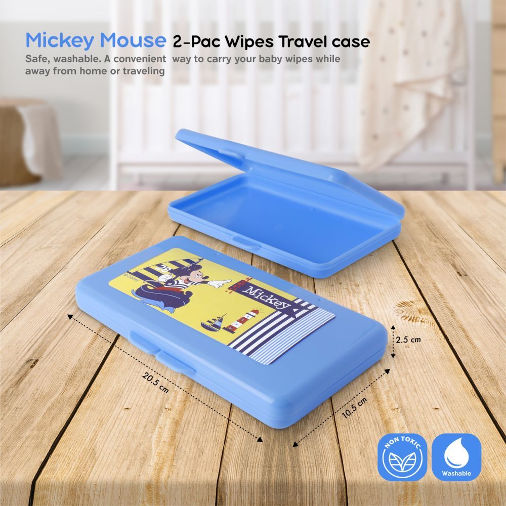 Disney - Mickey Mouse Baby Wipe Case - Blue