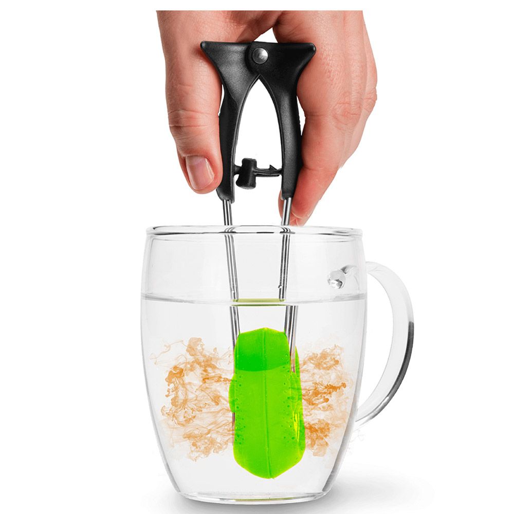 Dreamfarm - Teafu Silicone Tea Infuser, Strainer & Tongs W/ Stand - Green