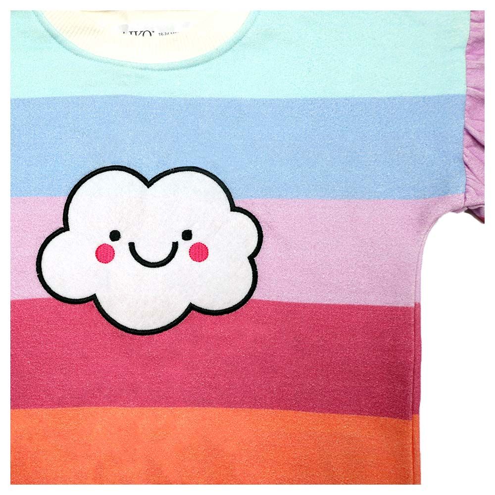 Aiko - 2pc-Set - Infant Sweat Top & Joggers - Rainbow