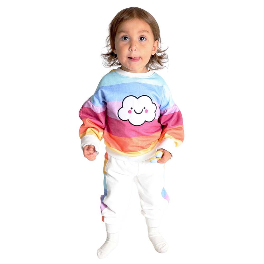 Aiko - 2pc-Set - Infant Sweat Top & Joggers - Rainbow