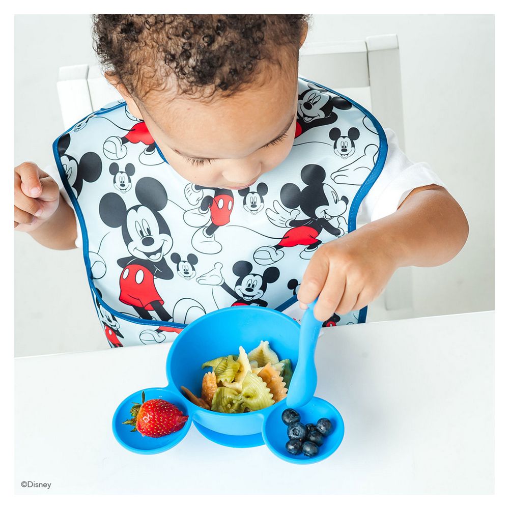 Bumkins - Mickey Mouse Blue First Feeding Set