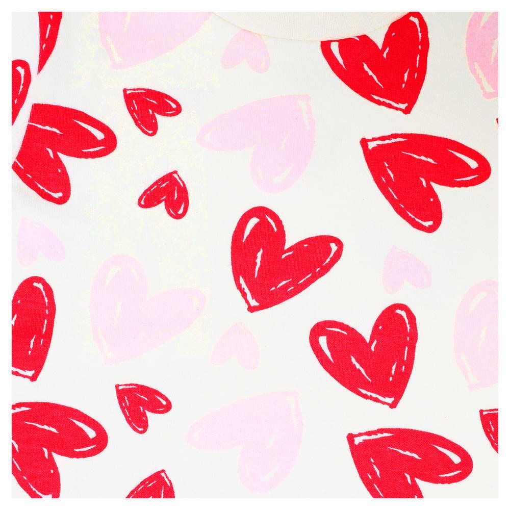 Aiko - Girls Heart Print T-Shirt & Pyjama