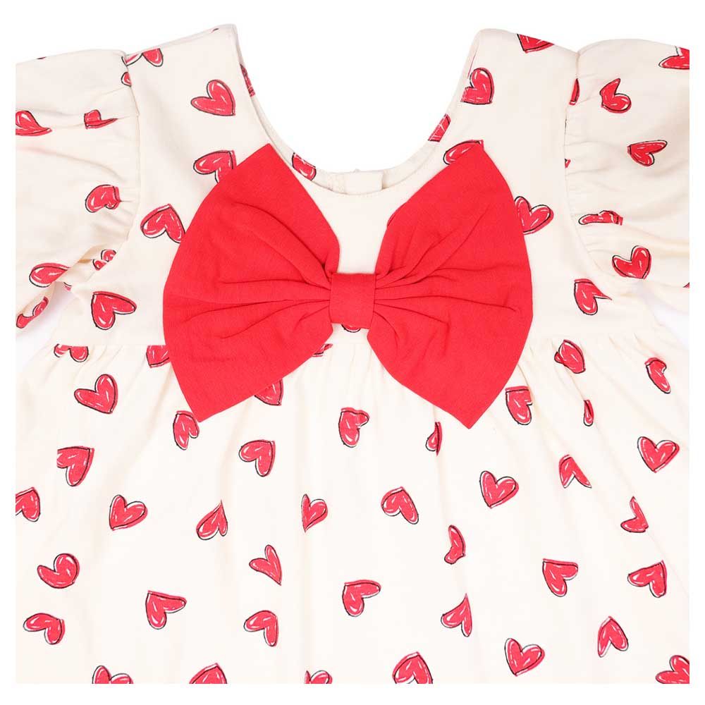 Aiko - Infants Trendy Dress W/Heart Print