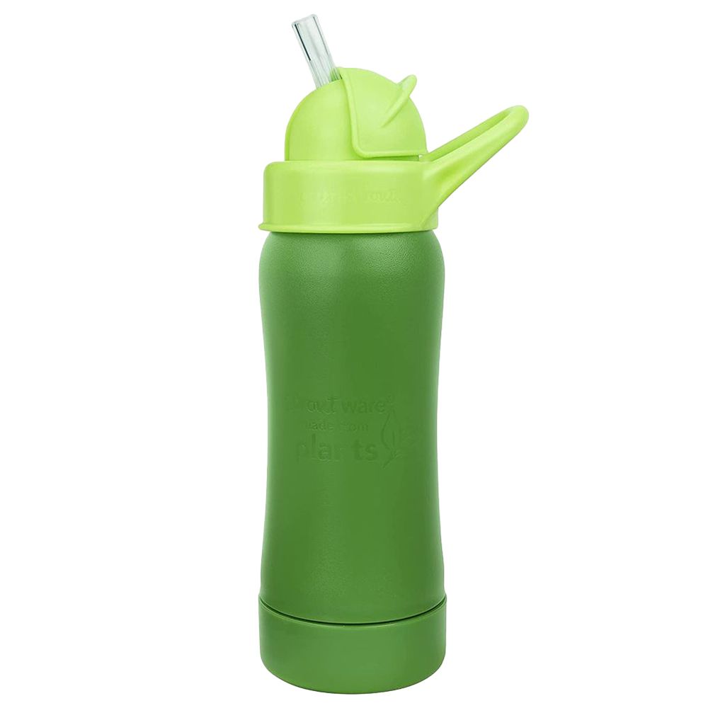 Green Sprouts - Ware Straw Bottle 10oz - Pack of 2 - Green/Aqua