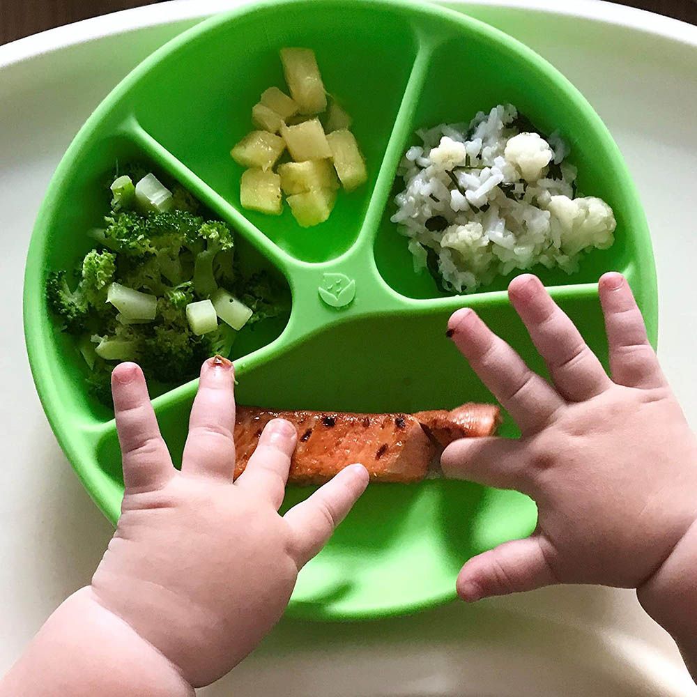 Green Sprouts - Learning Plate & Feeding Spoons