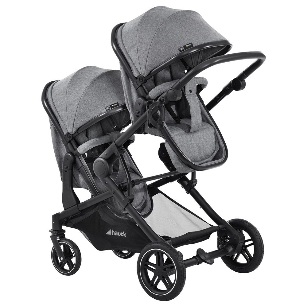 Hauck - Atlantic Twin Double Stroller - Grey