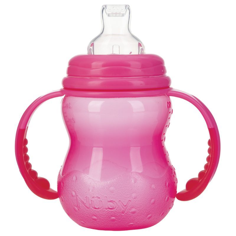 Nuby - Training bottle With Wide Neck 240ml - Pink