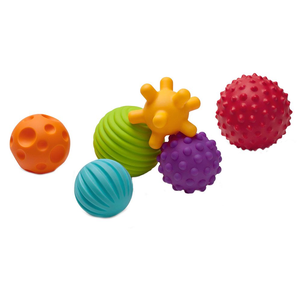 Infantino - Textured Muliti-Ball Set Toys For Baby (Classic) - 6 Pcs