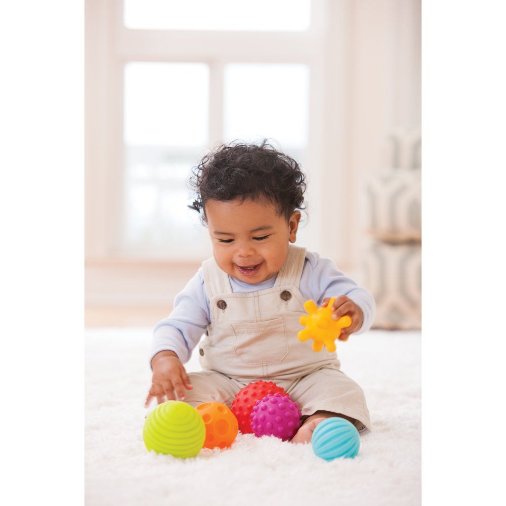 Infantino - Textured Muliti-Ball Set Toys For Baby (Classic) - 6 Pcs