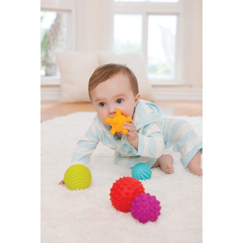 Infantino - Textured Muliti-Ball Set Toys For Baby (Classic) - 6 Pcs