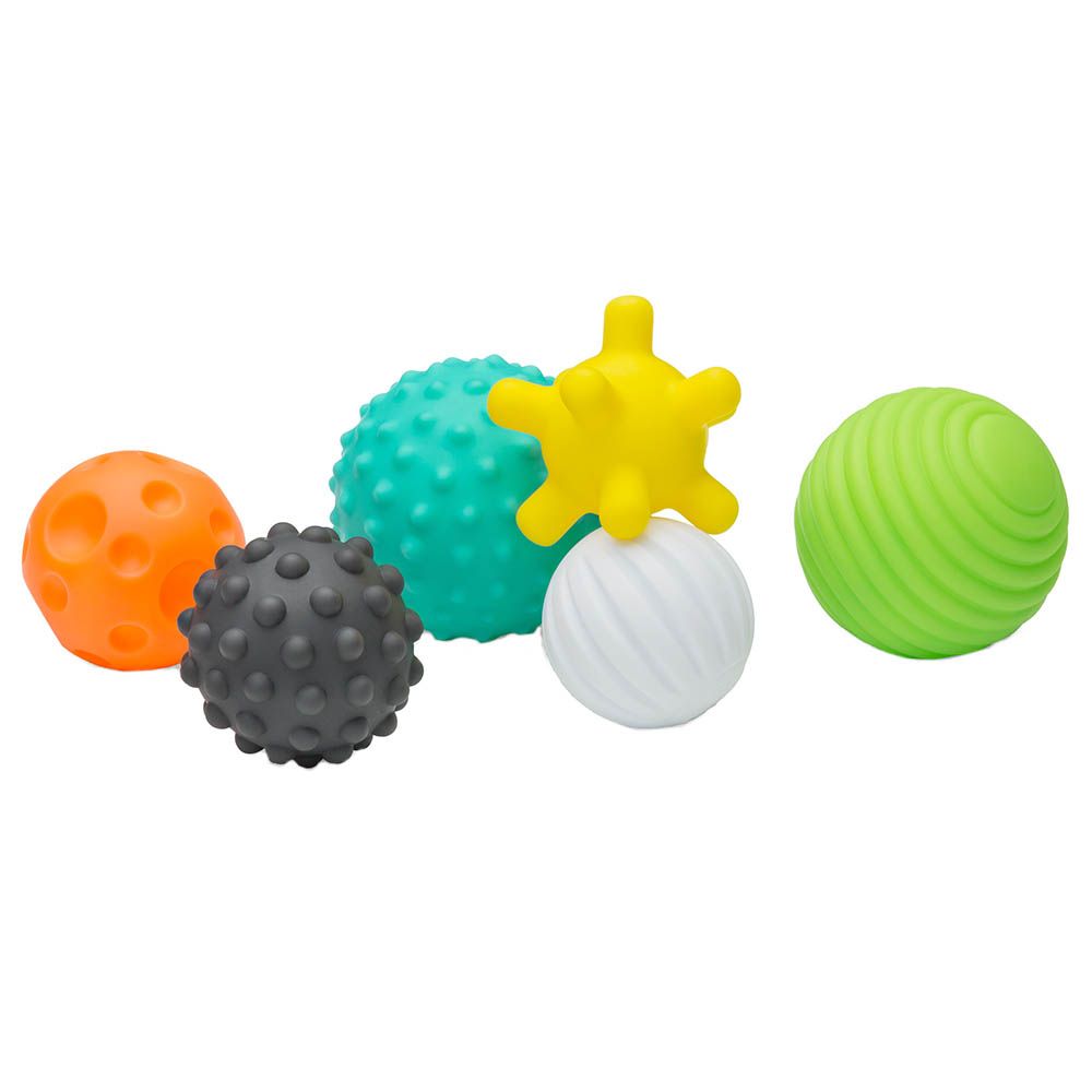 Infantino - Textured Multi Ball Sensory Toy Set - 6 Pcs