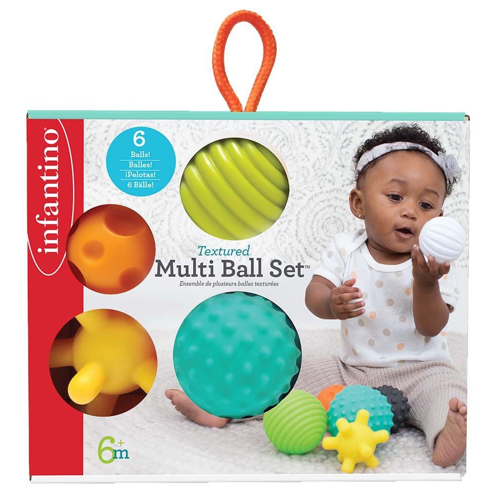 Infantino - Textured Multi Ball Sensory Toy Set - 6 Pcs