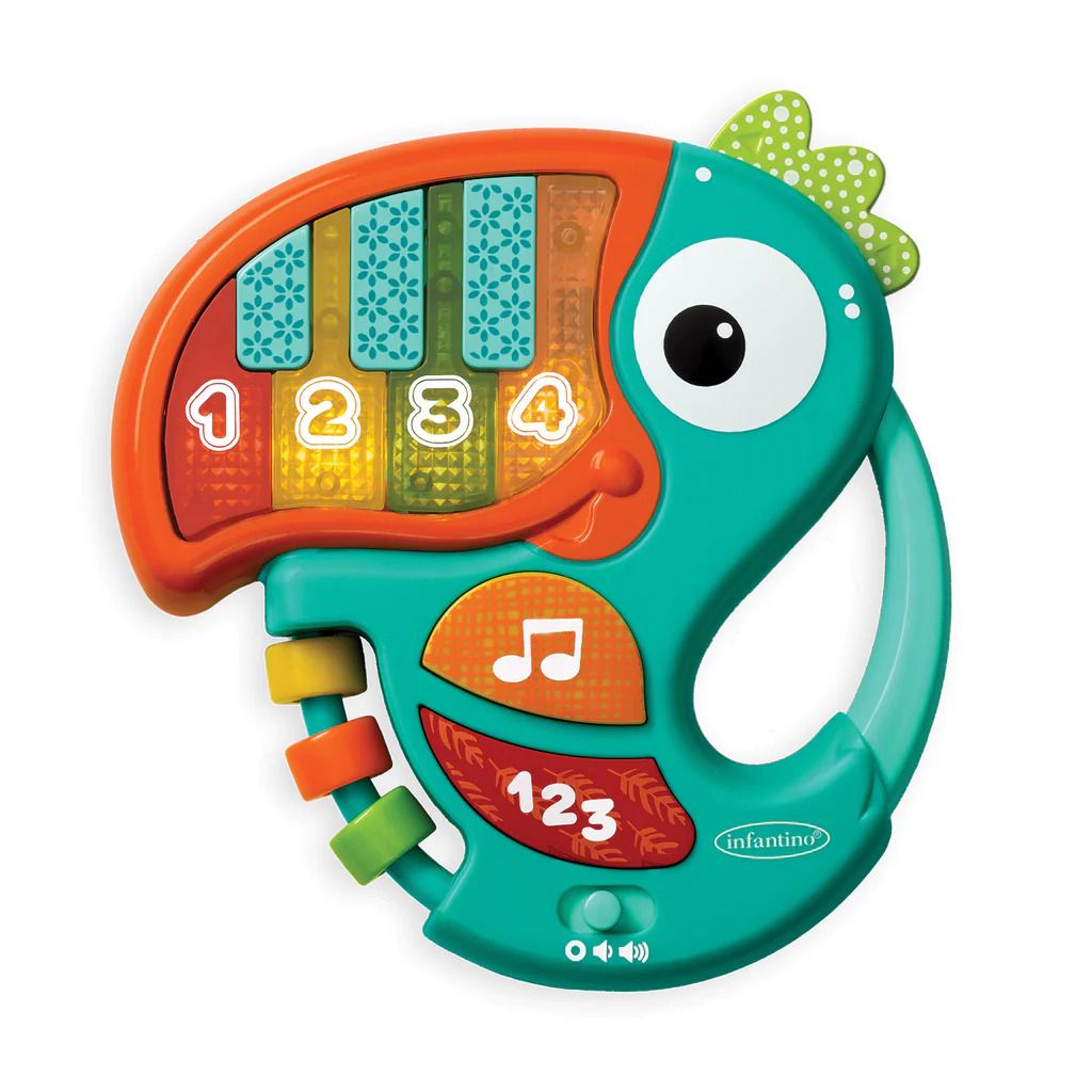 Infantino - Piano & Numbers Learning Toucan - Teal