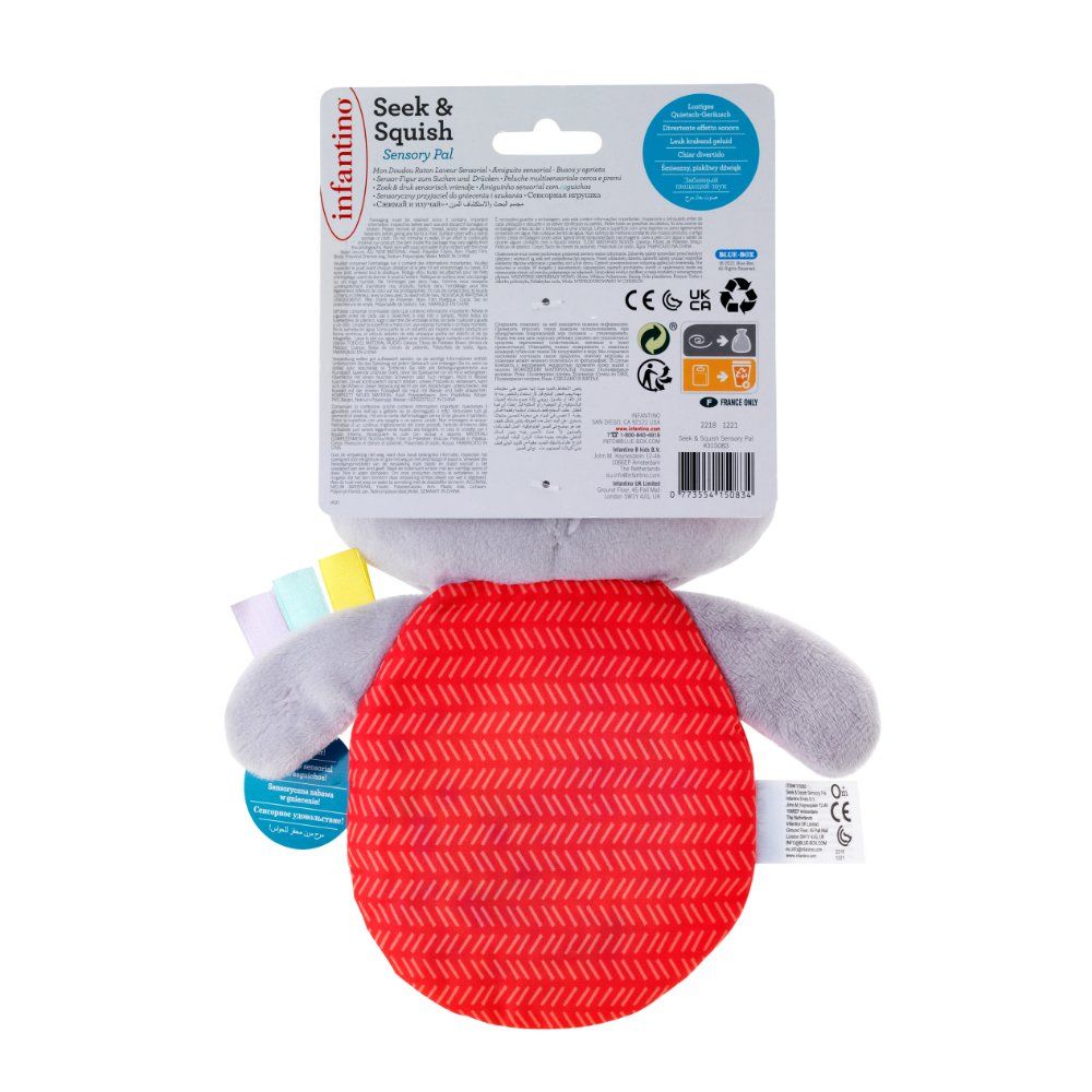 Infantino - Seek & Squish Gel Pouch Pal Toy For Baby