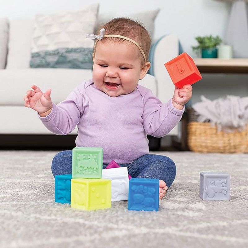 Infantino - Squeeze & Stack Block Set - 8pcs 