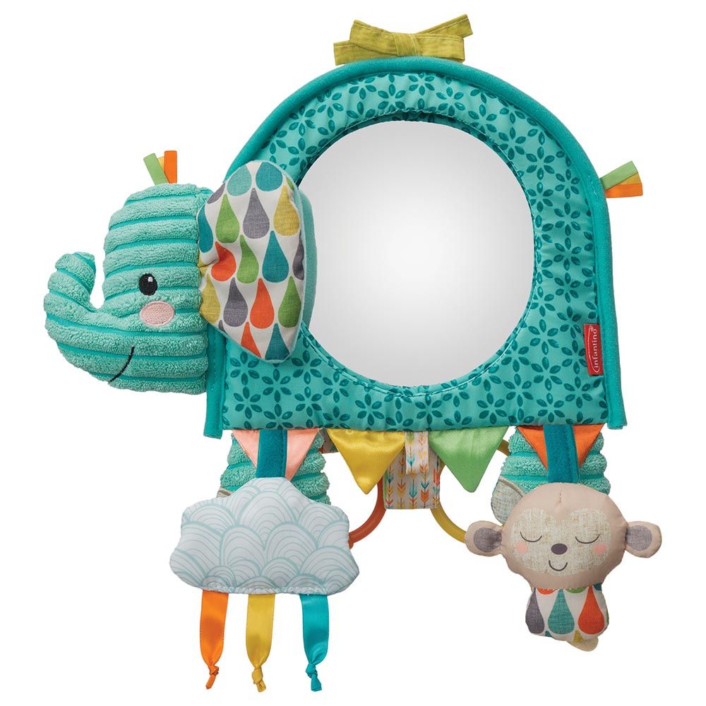 Infantino - Go Gaga Elephant Baby Activity Mirror