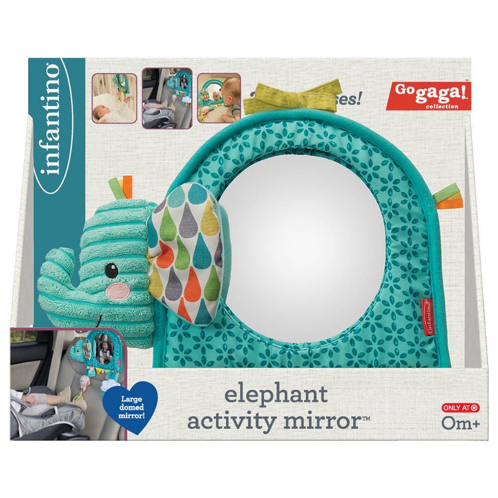 Infantino - Go Gaga Elephant Baby Activity Mirror