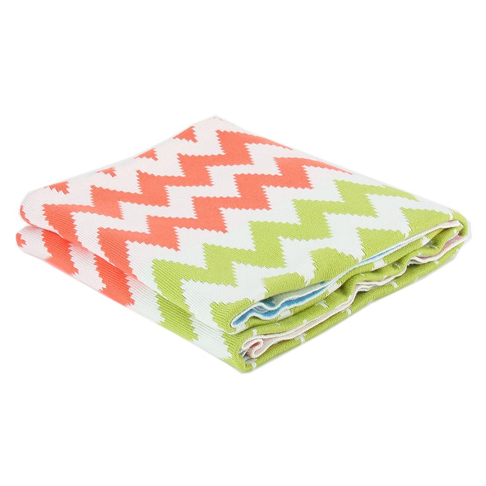 Pluchi - Stella Zig Zag Girls Baby Blanket