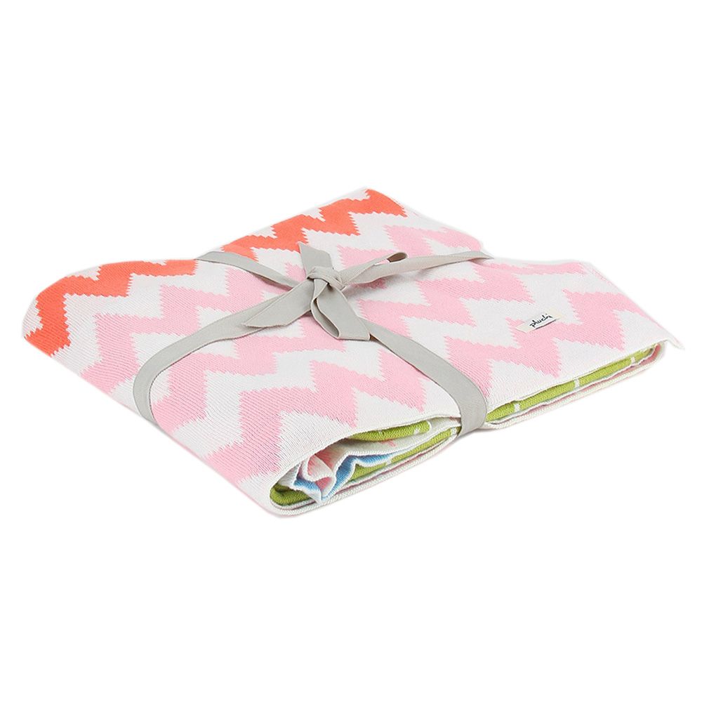 Pluchi - Stella Zig Zag Girls Baby Blanket