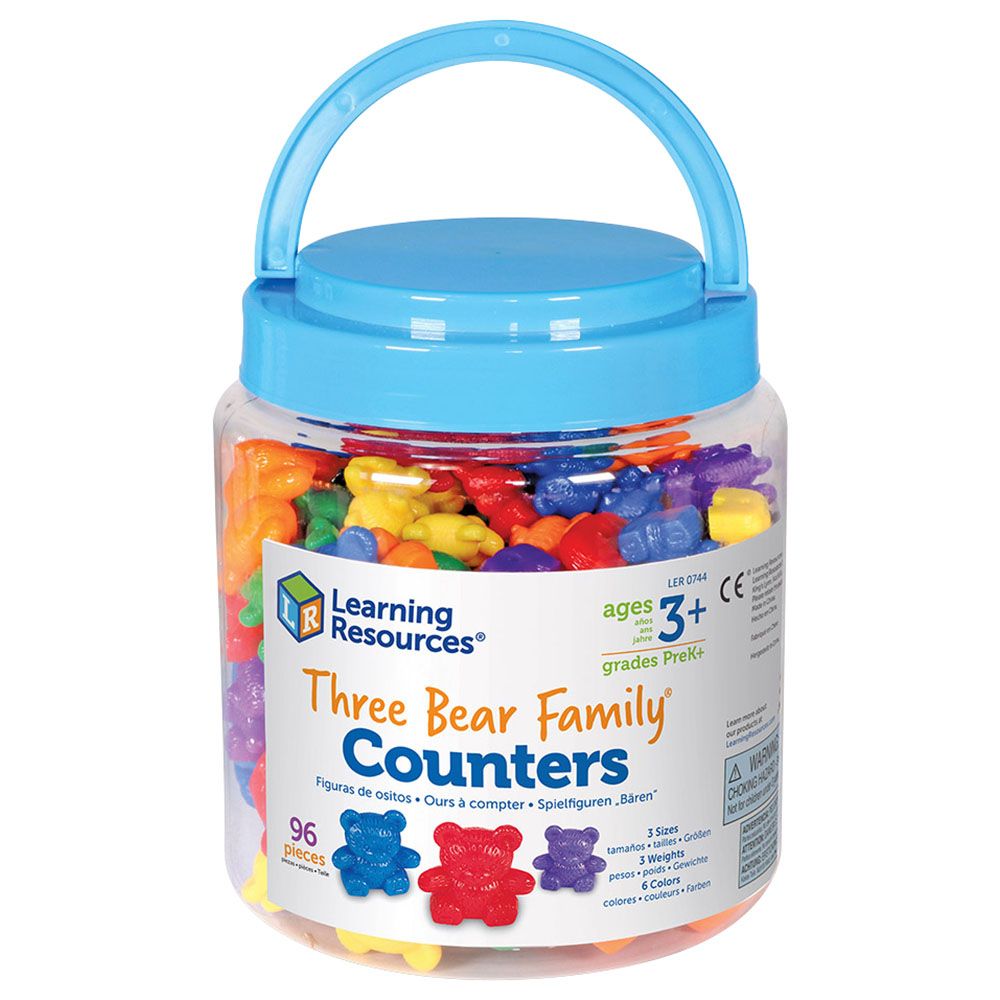 Learning Resources - Set of 96 Three Bear Family Counters