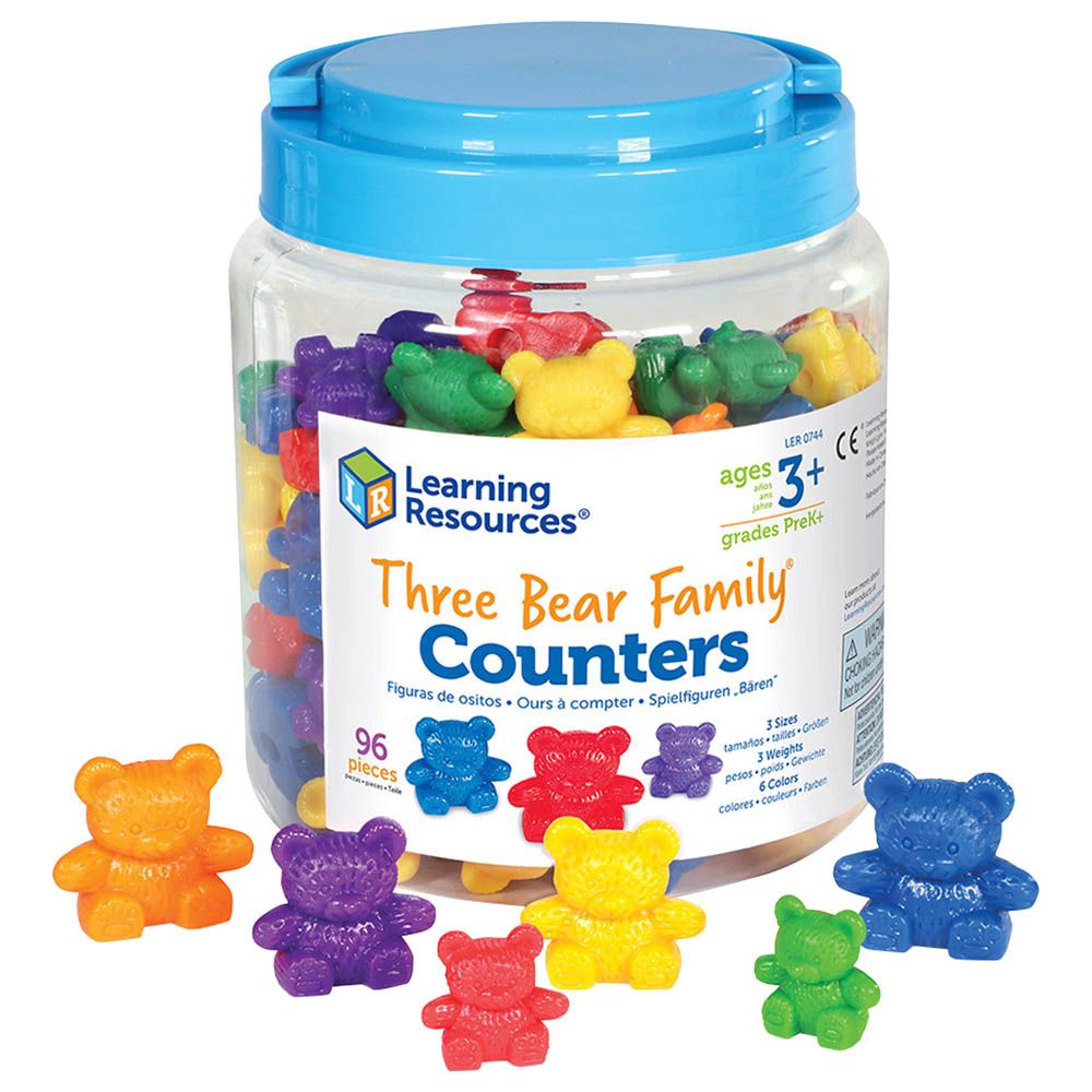 Learning Resources - Set of 96 Three Bear Family Counters