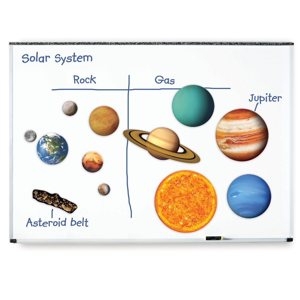 Learning Resources - Giant Magnetic Solar System - 12Pcs