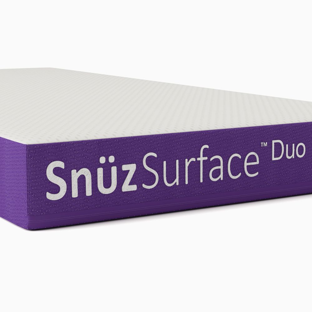 Snuz - Surface Duo Dual Sided Cot Bed Mattress W/ Cover - White