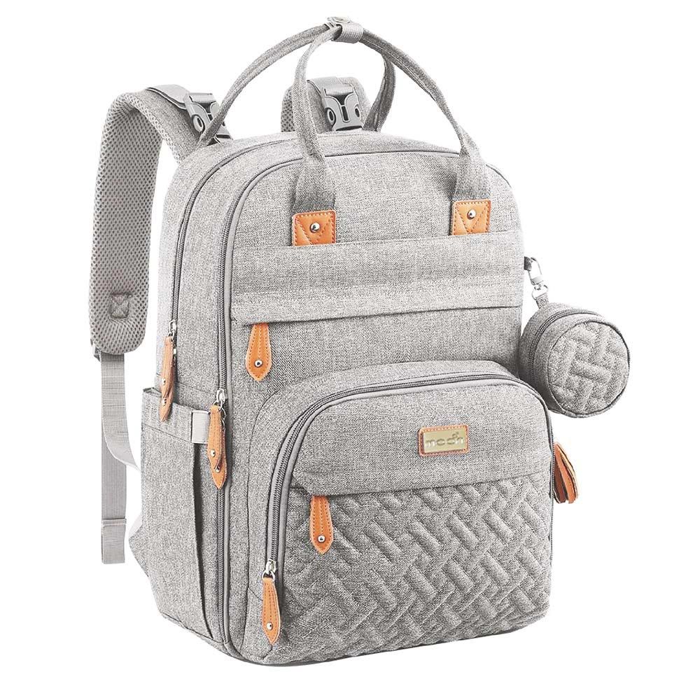 MOON - Kary Me Diaper Bag Backpack - Light Grey