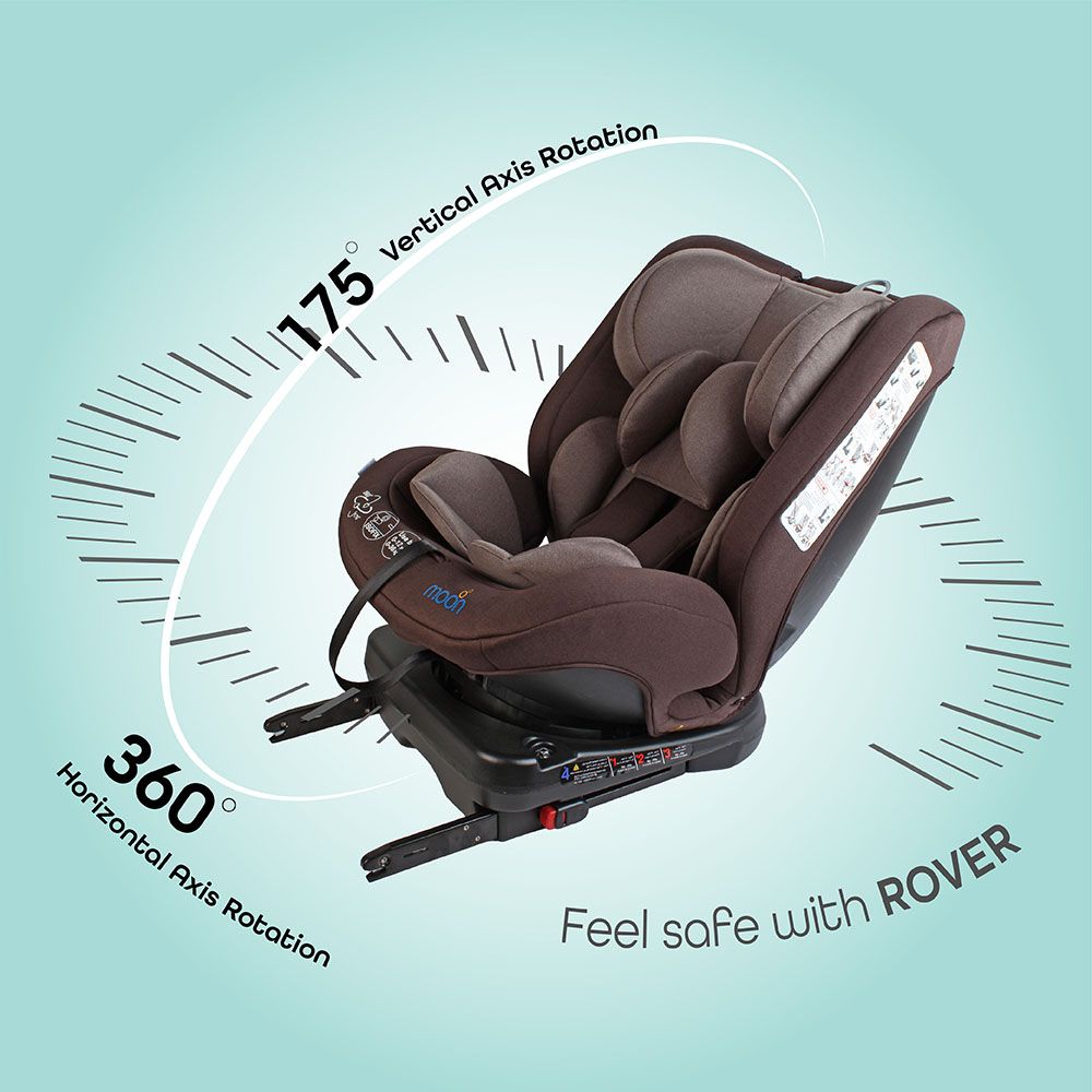 MOON - Rover Baby Car seat Group:0+/I/II/III - Brown