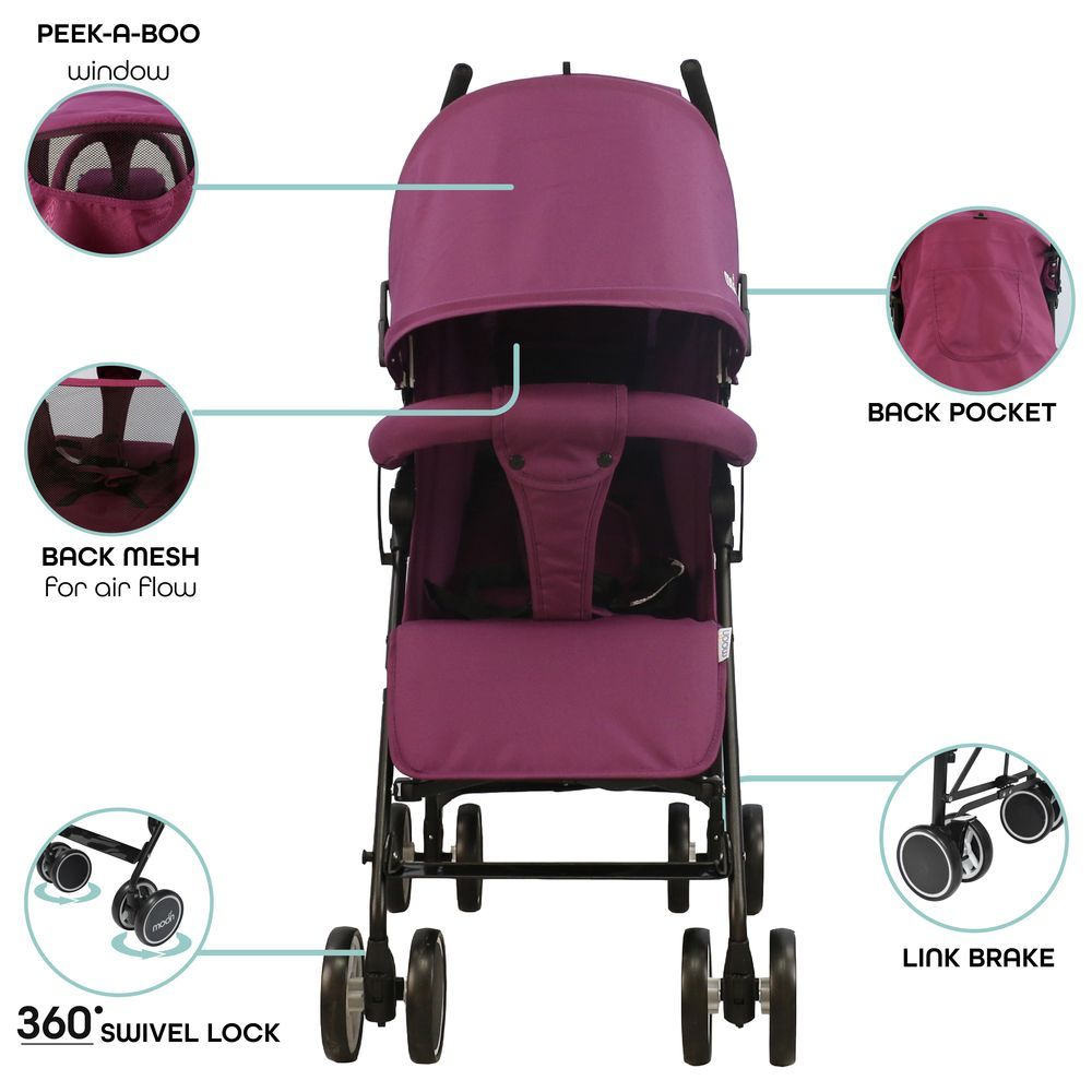 Moon - Neo Plus Travel Stroller - Purple