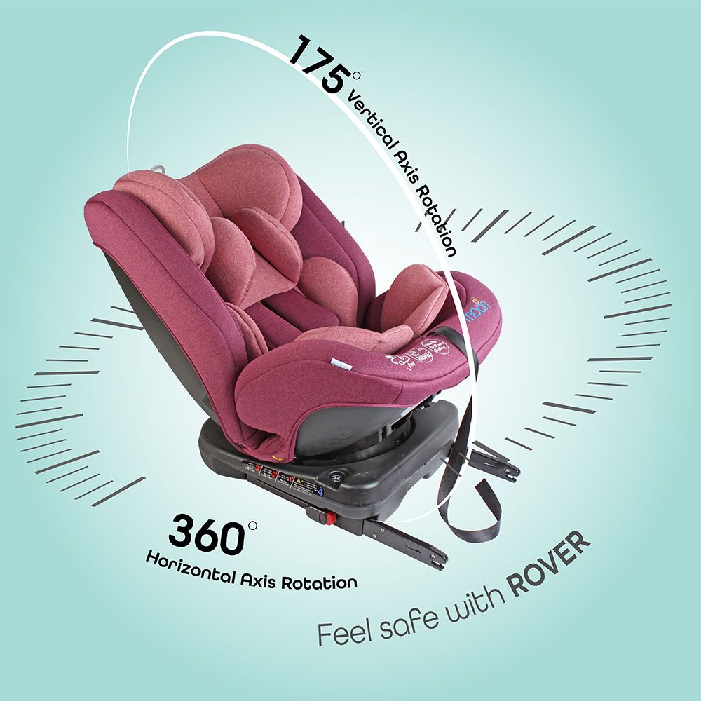 MOON - Rover Baby Car seat Group:0+/I/II/III - Pink