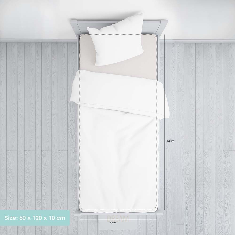 MOON - Waterproof Crib Mattress Protector 120x60x12cm