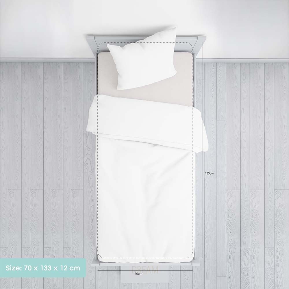 MOON - Waterproof Crib Mattress Protector 70x133x10cm