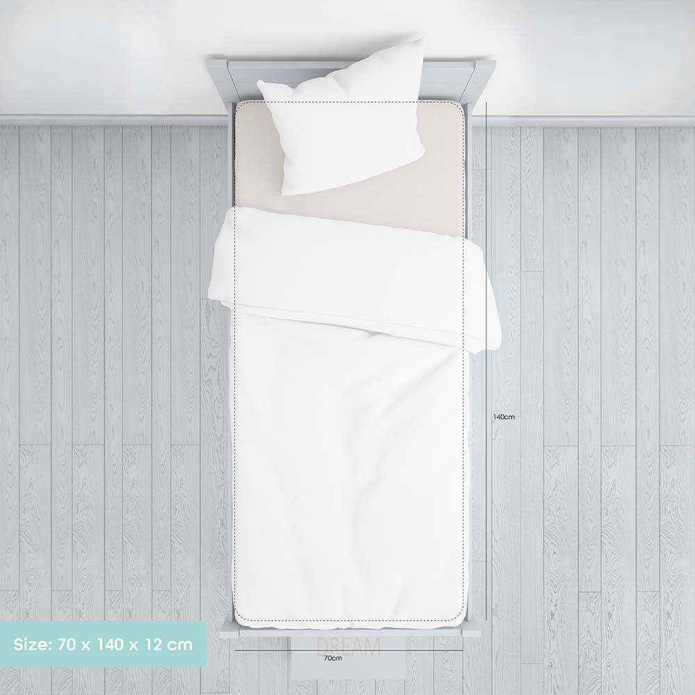 Moon - Waterproof Crib Mattress Protector 70x140x12 cm