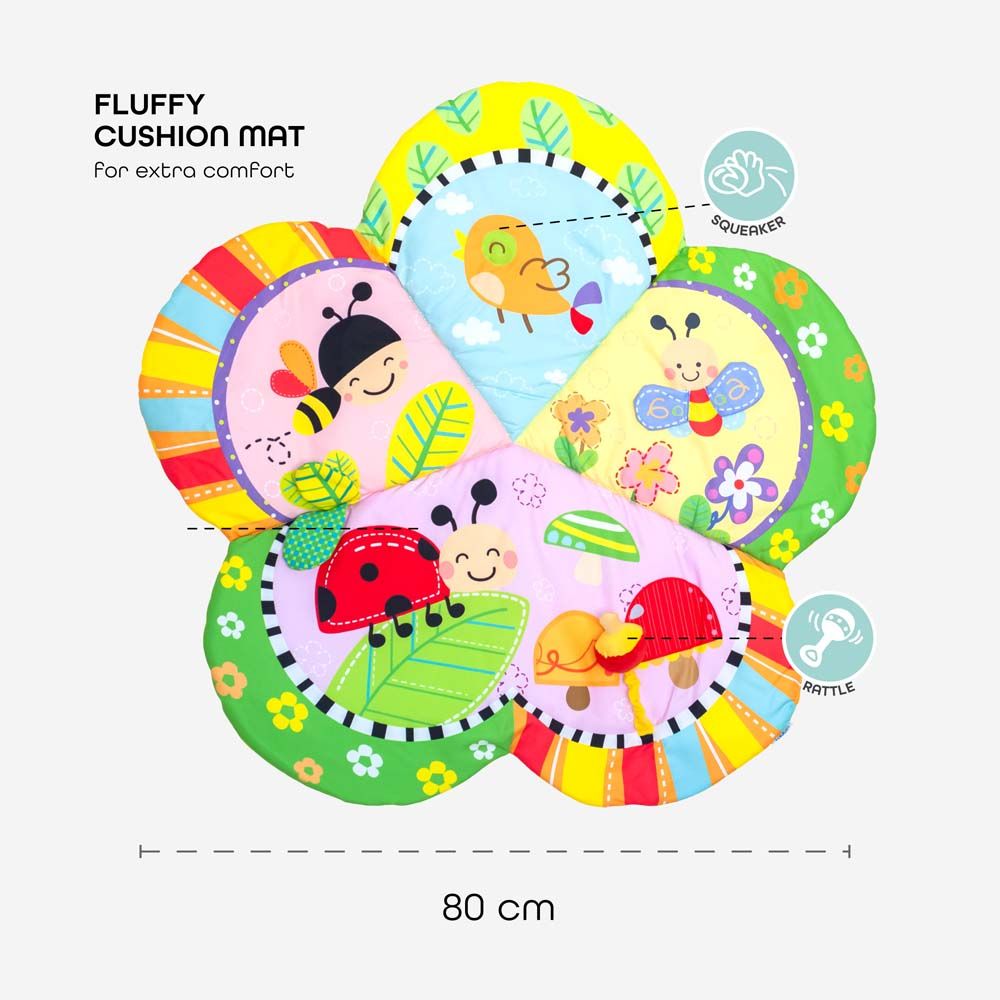 MOON - Perky Baby Playmat And Activity Gym Flower