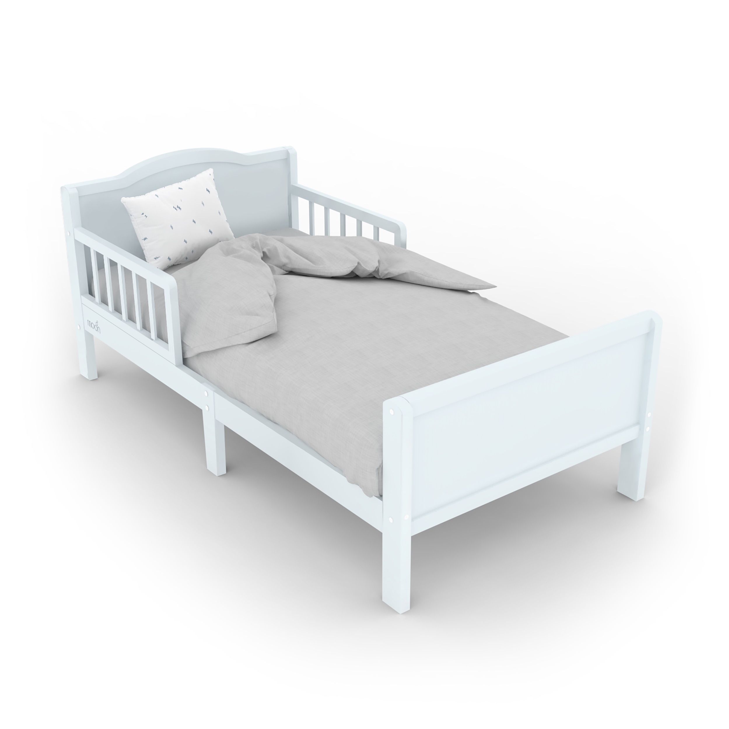 Moon - Wooden Toddler Bed 143x73x60 - Grey