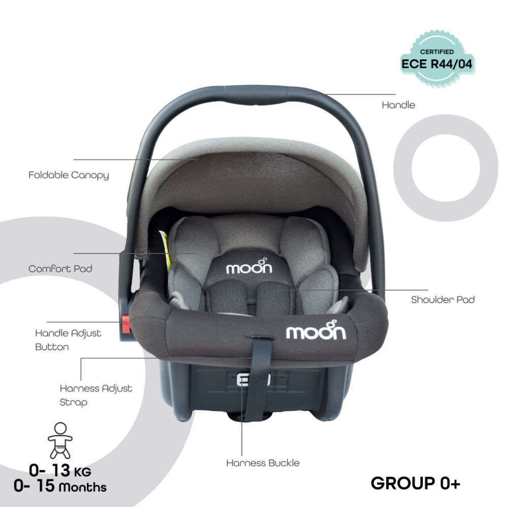 Moon - Bibo Baby Car Seat - Brown