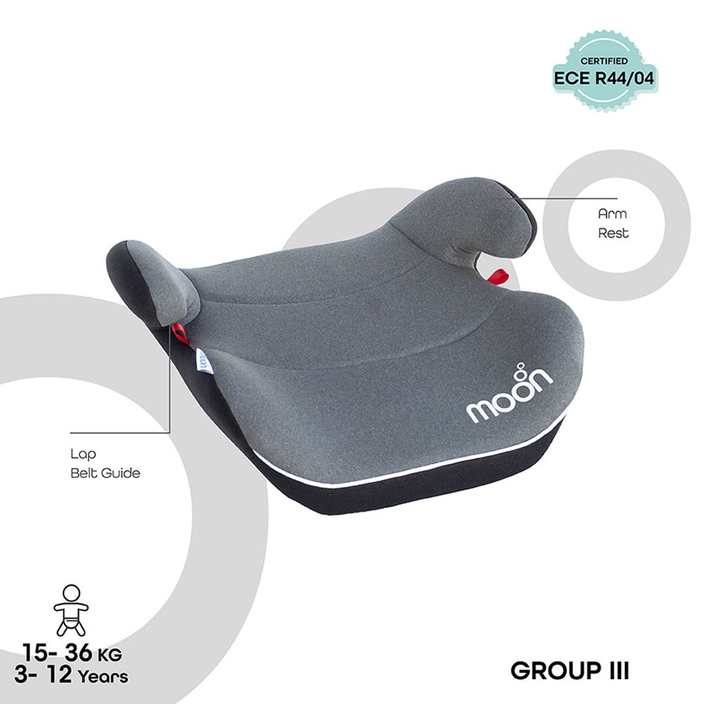 Moon - Kido Baby Booster Car Seat Group 2-3 - Grey