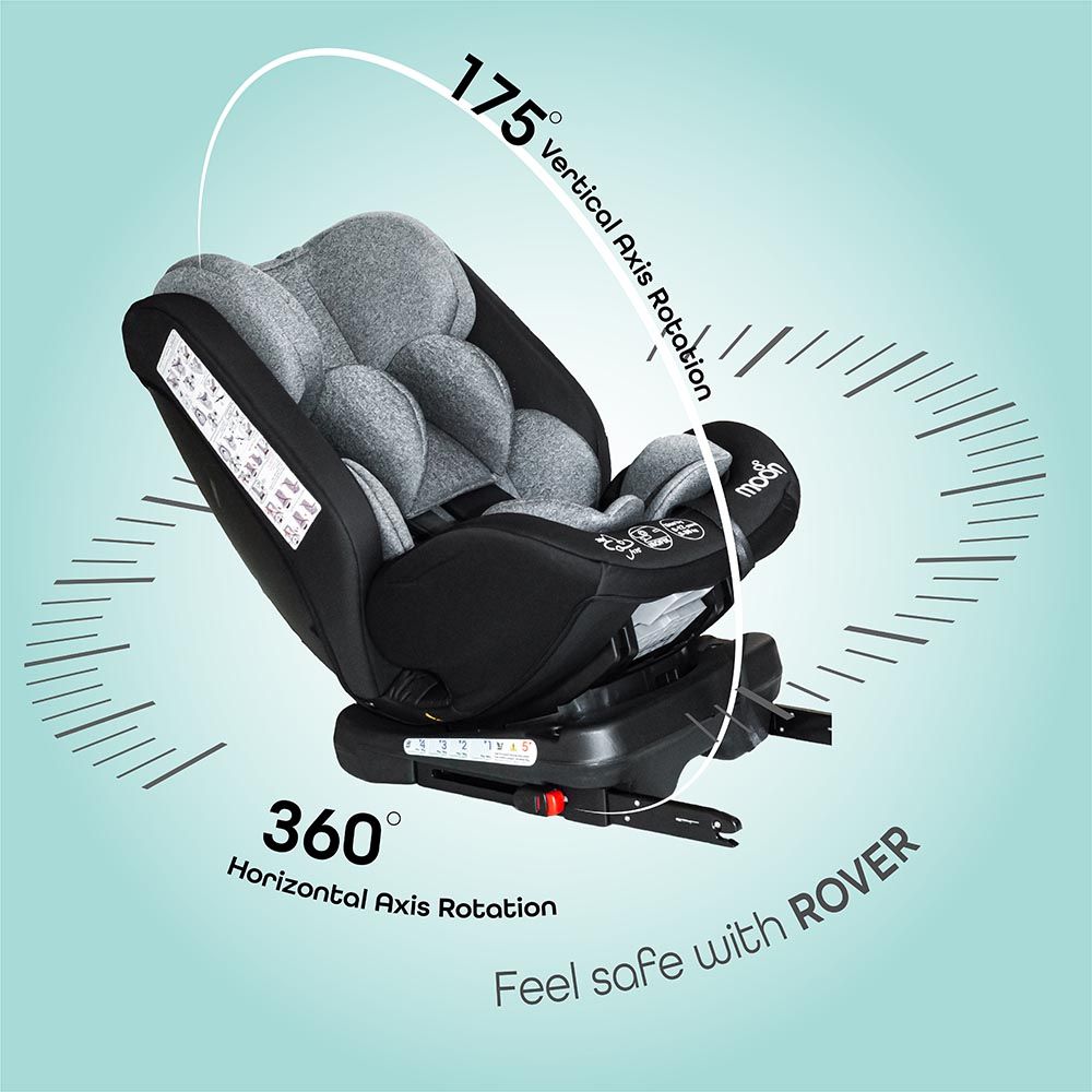 Moon - Rover Baby/Infant Car Seat 360 Degree Rotate - Black