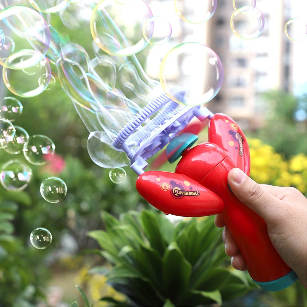 Moon - Bubble Burst Toy - Blowing Bubble Maker - Red