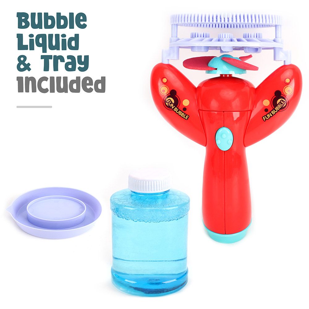 Moon - Bubble Burst Toy - Blowing Bubble Maker - Red