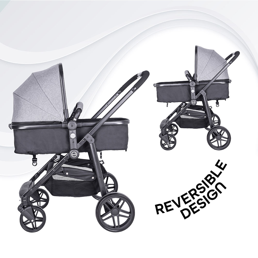 Moon Tres 3 In 1 Travel System Light Grey