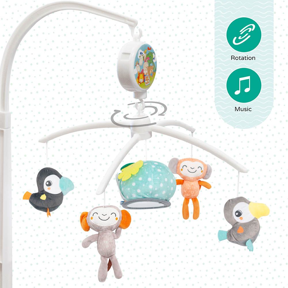 Moon - Jungle Friends Musical Mobile Baby Soft Toy