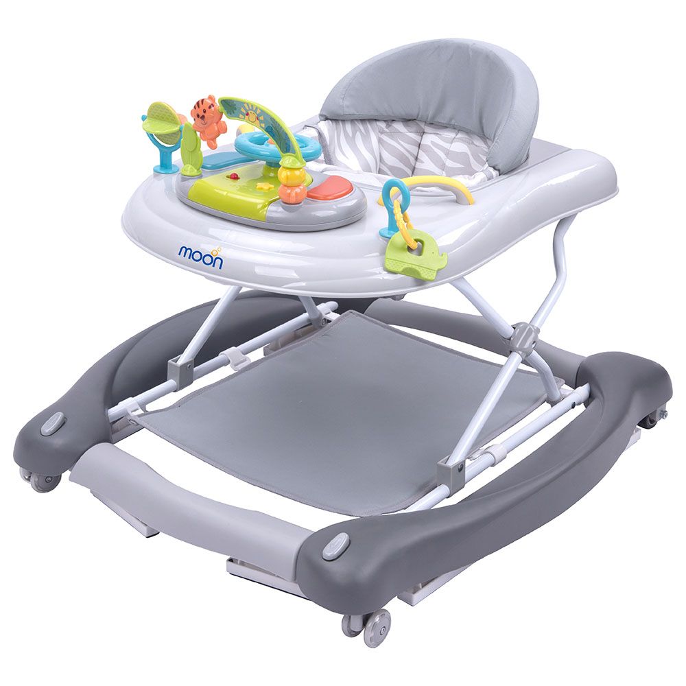 Moon - Crusie 4-in-1 Walker W/ Music Box - Grey