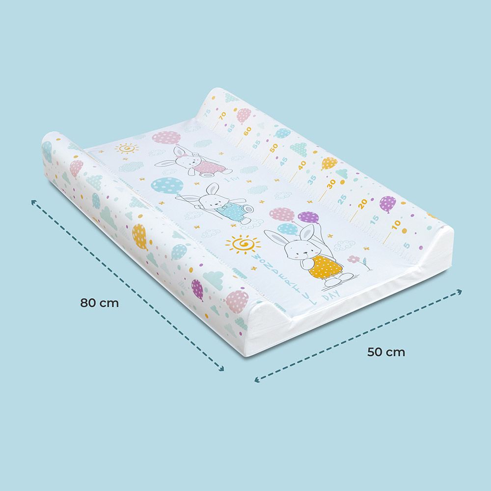 Moon - Waterproof Changing Mat - Flying Rabbits - 80x50x10 cm