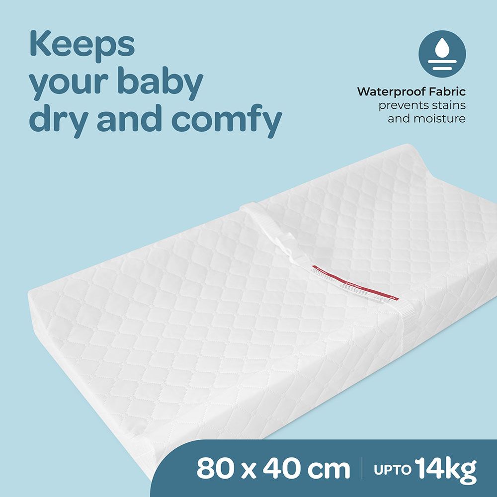 Moon - Waterproof Changing Mat - White