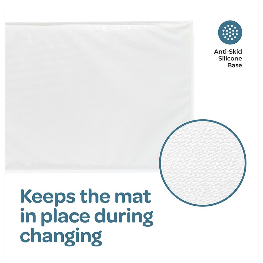 Moon - Waterproof Changing Mat - White