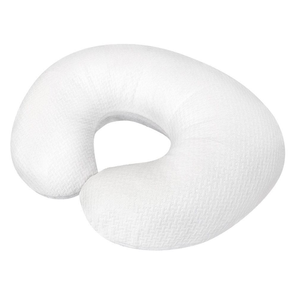 Moon - Organic Feeding/Baby Support Pillow - White