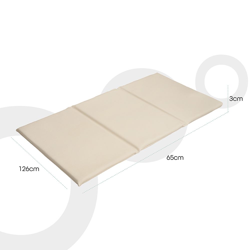 Moon - 3 Fold Daycare Mattress & Rest Mat - Beige