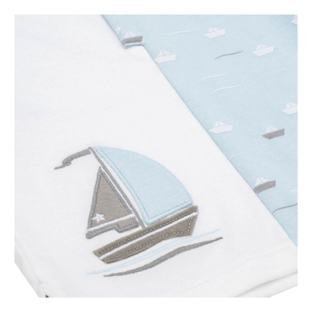 Moon - 2pc-Set - Polo T-Shirt & Long Pants - Little Boat